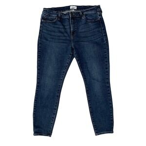 Pistola High Rise Ankle Skinny Jeans Dark Wash Denim‎ Comfort Stretch Size 32